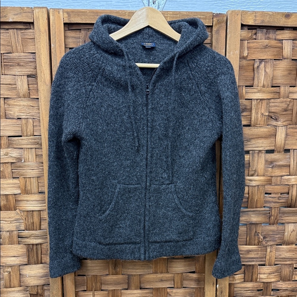 twik Charcoal Gray Zip Hoodie Sweater